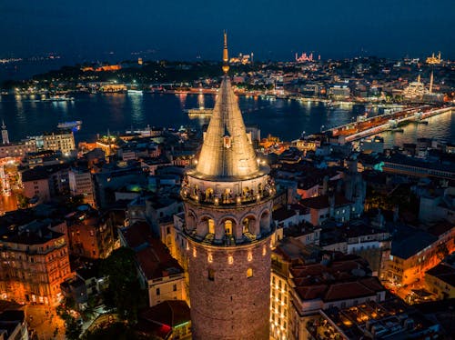 Galata Tower at Night