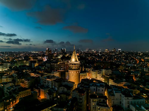 Galata Tower at Night