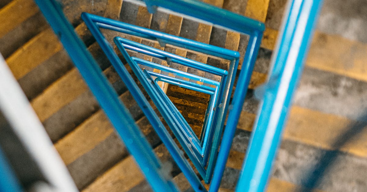 Triangular Handrails in Staircase · Free Stock Photo