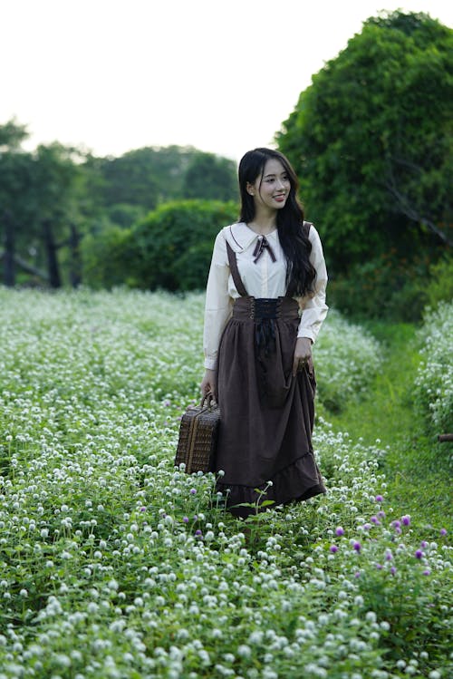 가방, 검은 머리, 긴 머리의 무료 스톡 사진