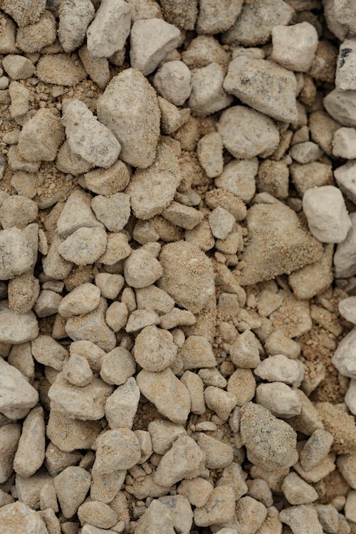 Close-up of Pebbles and Sand 
