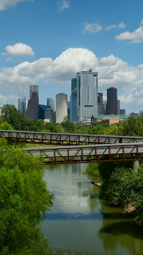 Houston Texas from the bayou 