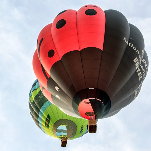 Darmowe zdjęcie z galerii z balony na gorące powietrze, latanie, niebo