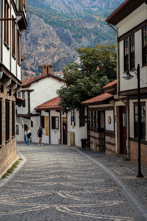 Cobblestone Street in Town