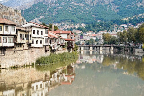 Photos gratuites de amasya, arbres, bâtiments