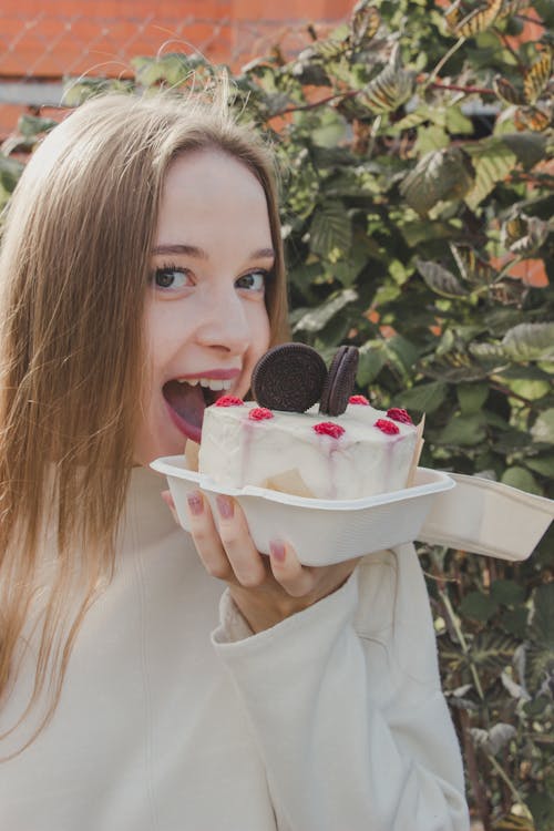 Portrait of Woman with Cake