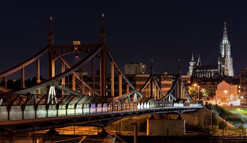 City Bridge Representation during Nigh Time