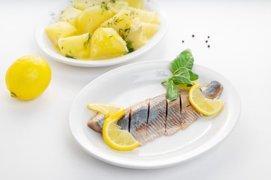 Mackerel fillet with new potatoes