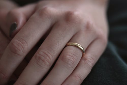 Close up of Ring on Woman Hand