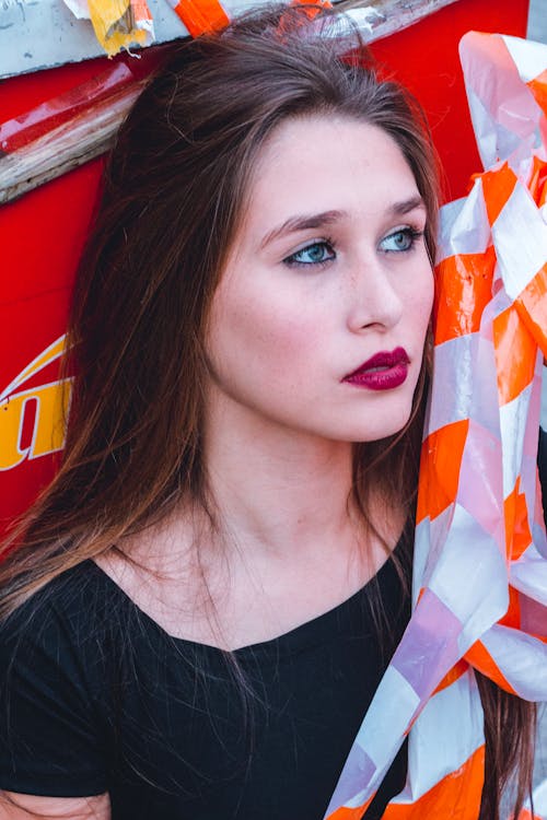 Woman Looking Towards Right