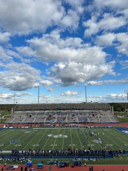 A wide shot of the crowd at Memorial Stadium highlighting Memorial Stadium ticket prices for families.