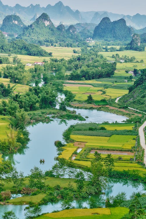 Ilmainen kuvapankkikuva tunnisteilla cao bang, droonikuva, ilmakuvaus