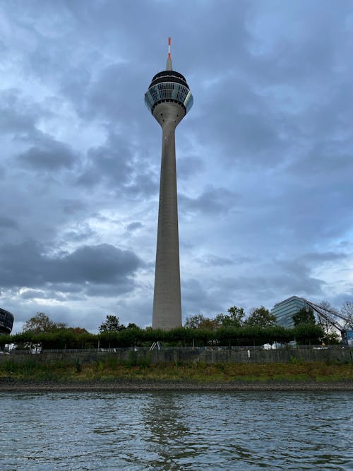 Rheinturm Telecommunication and Observation Deck in Dusseldorf Germany