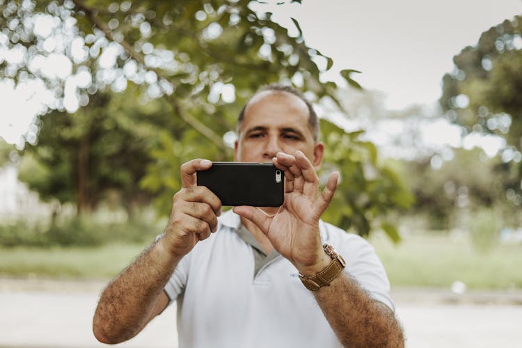 Man Holding Phone