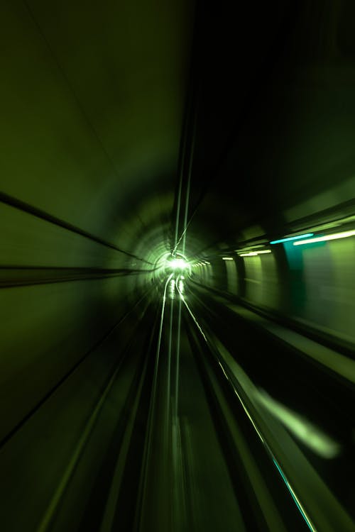 Green Light in Tunnel