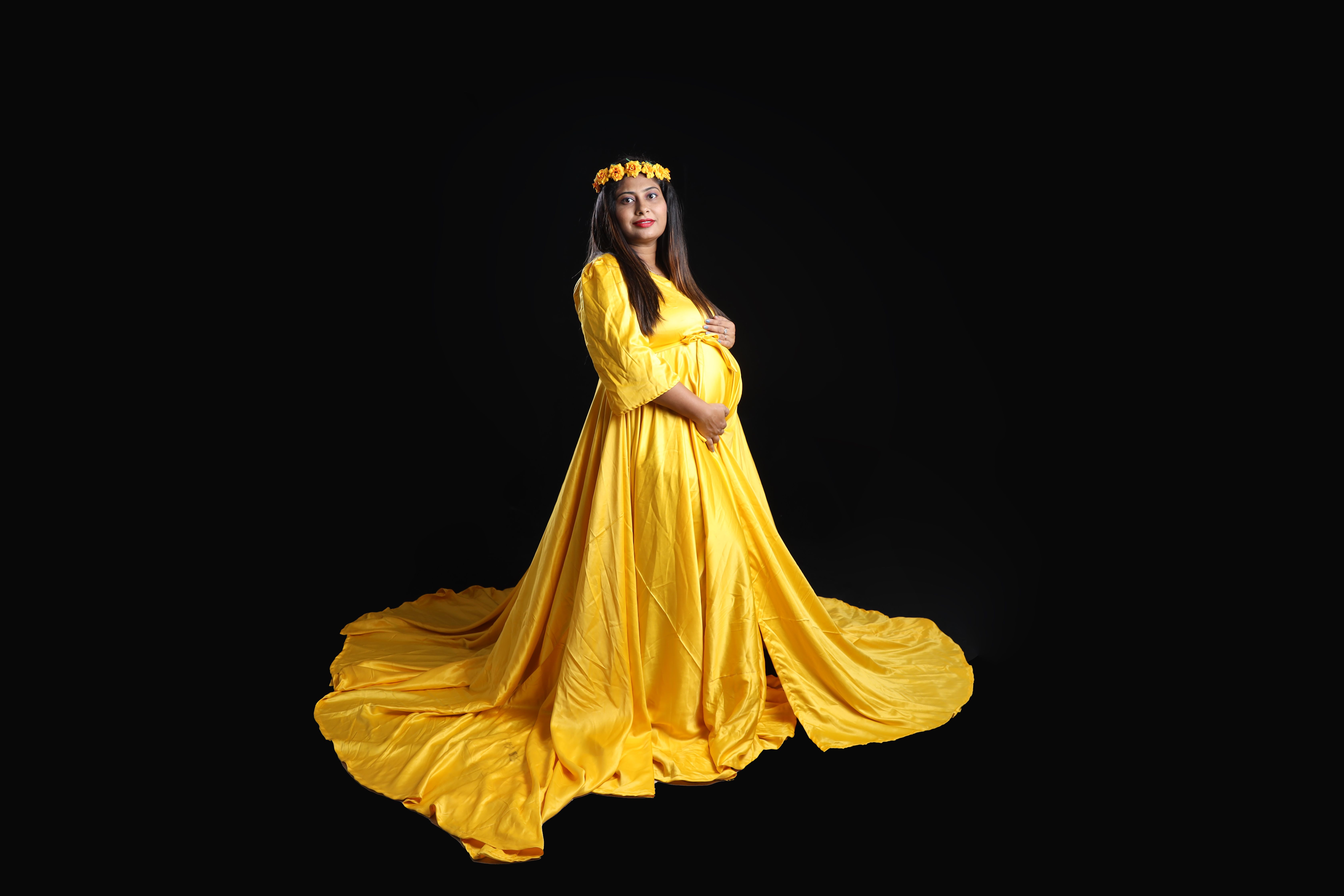 green emerald velvet dress Women's Long Sparkly Moon and Star Tulle Sexy Maternity Dress for Photoshoot  Illusion Bridal Wedding Dressing Gown (Golden) at Amazon Women's Clothing  store main image 0