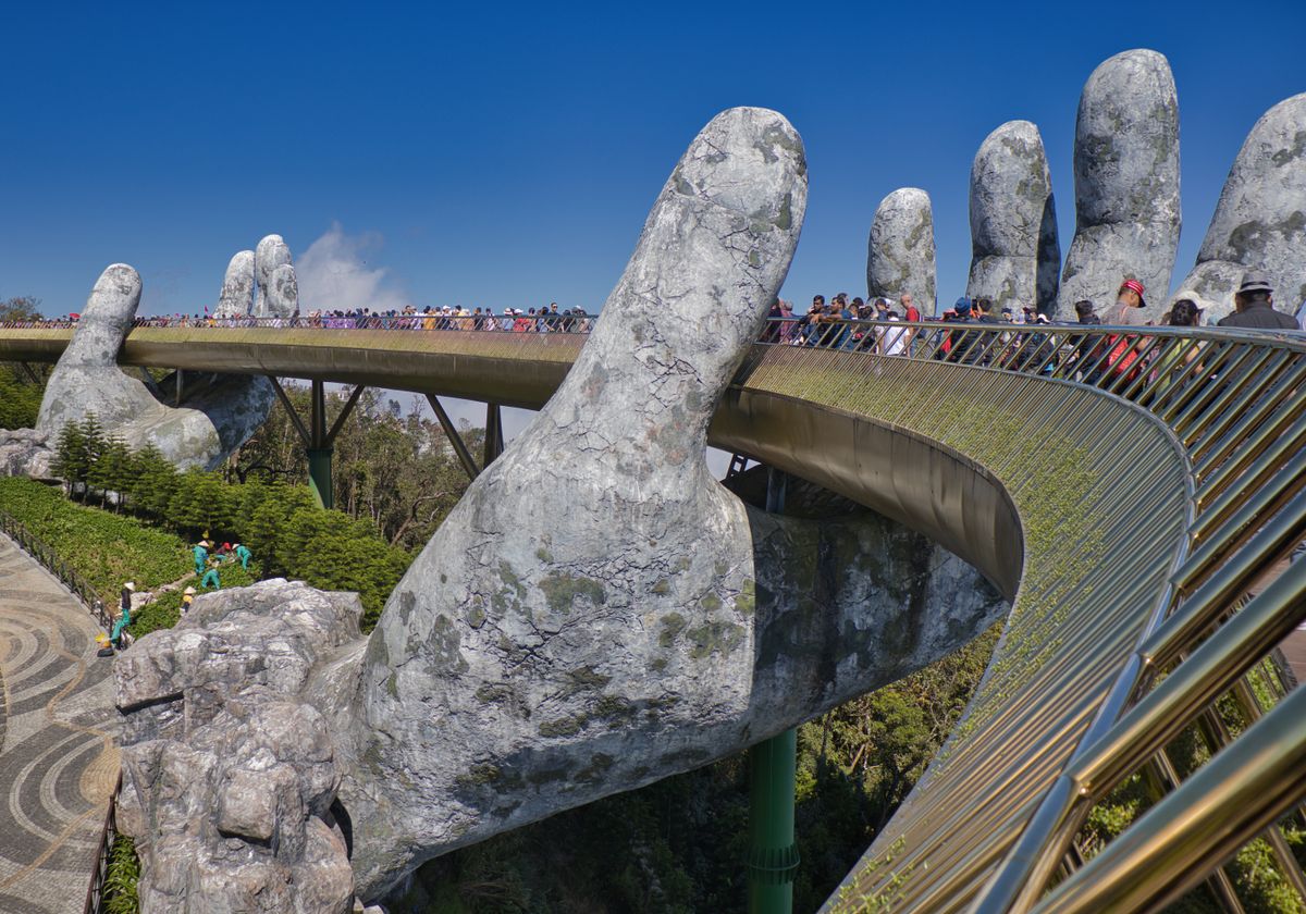 Golden Bridge at Ba Na Hills Golden Bridge at Ba Na Hills
