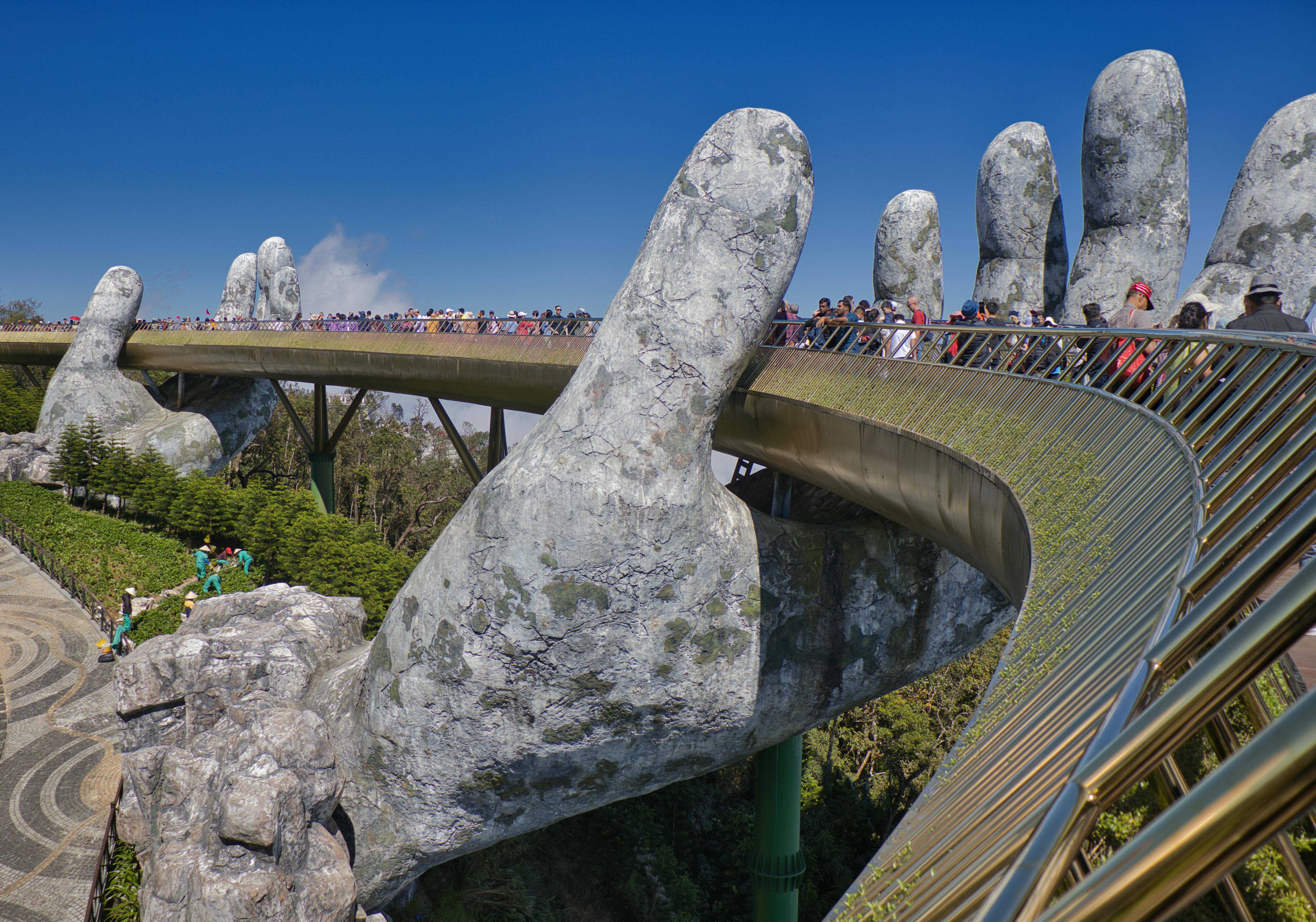 Free Golden Bridge, Ba Na Hills, Vietnam Stock Photo