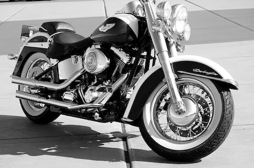 Harley Davidson in Black and White