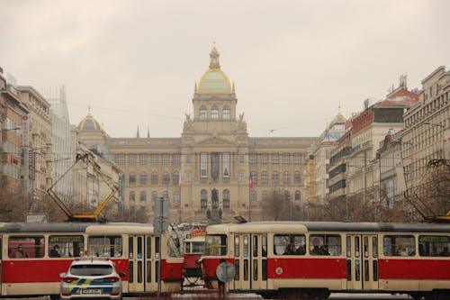 Vintage Trams and National Museum of Prague