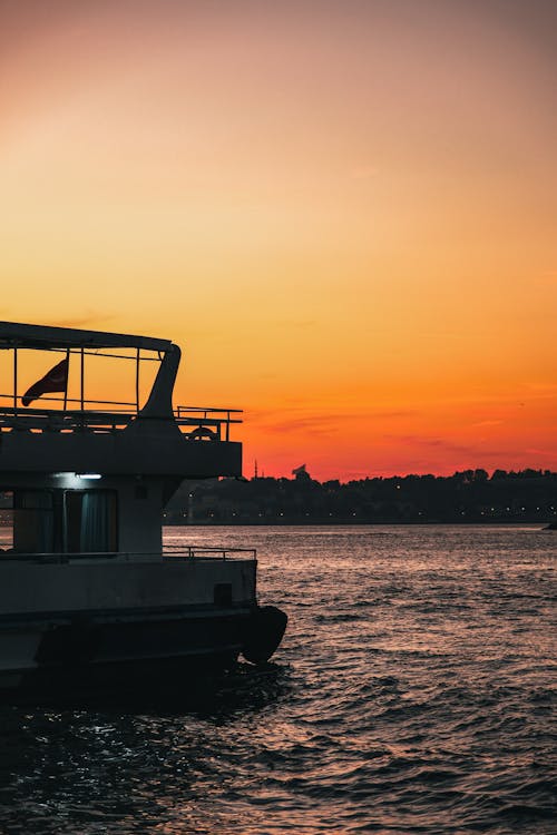 Part of the Ship at Sunset