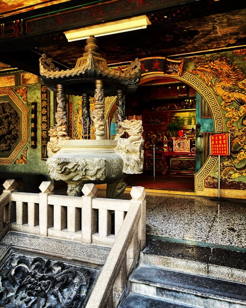 Ornamented Entrance to Buddhist Temple