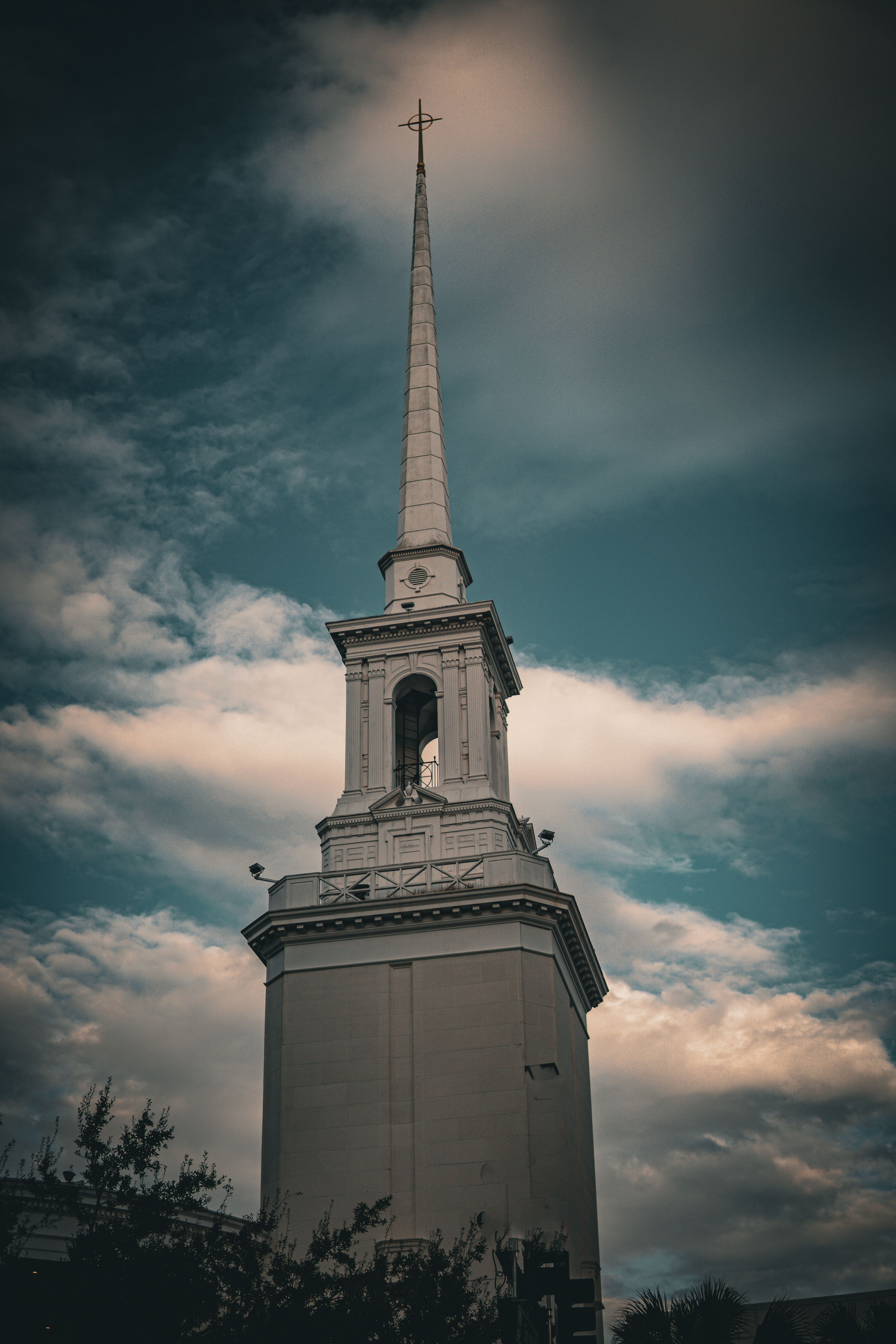 Church Bell Tower against Cloudy Sky · Free Stock Photo
