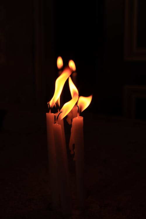 Foto profissional grátis de ardente, chamas, escuro