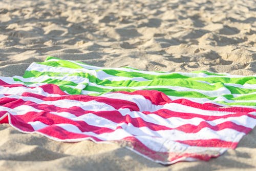 Beach Towels on Sand
