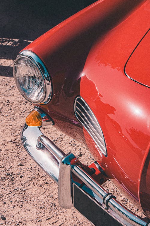 Shining Bumper of Old-fashioned Car