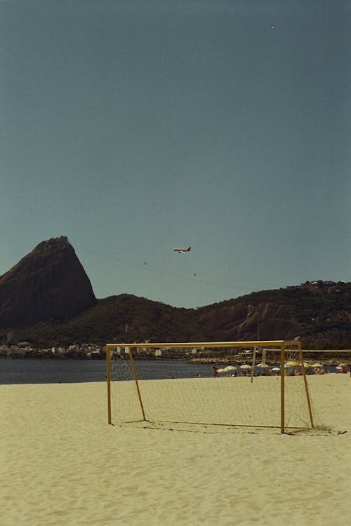 Goal Net By The Seashore