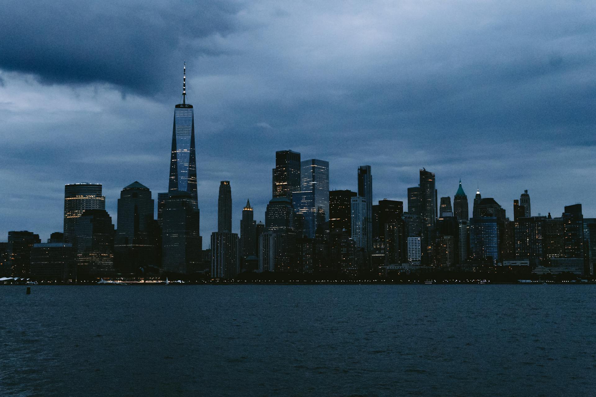 Skyline of New York City at Dusk