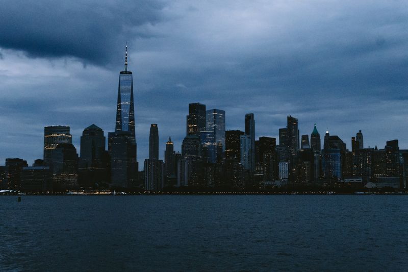 Downtown skyline at dusk