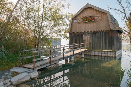 House in the Lake and a Bridge 