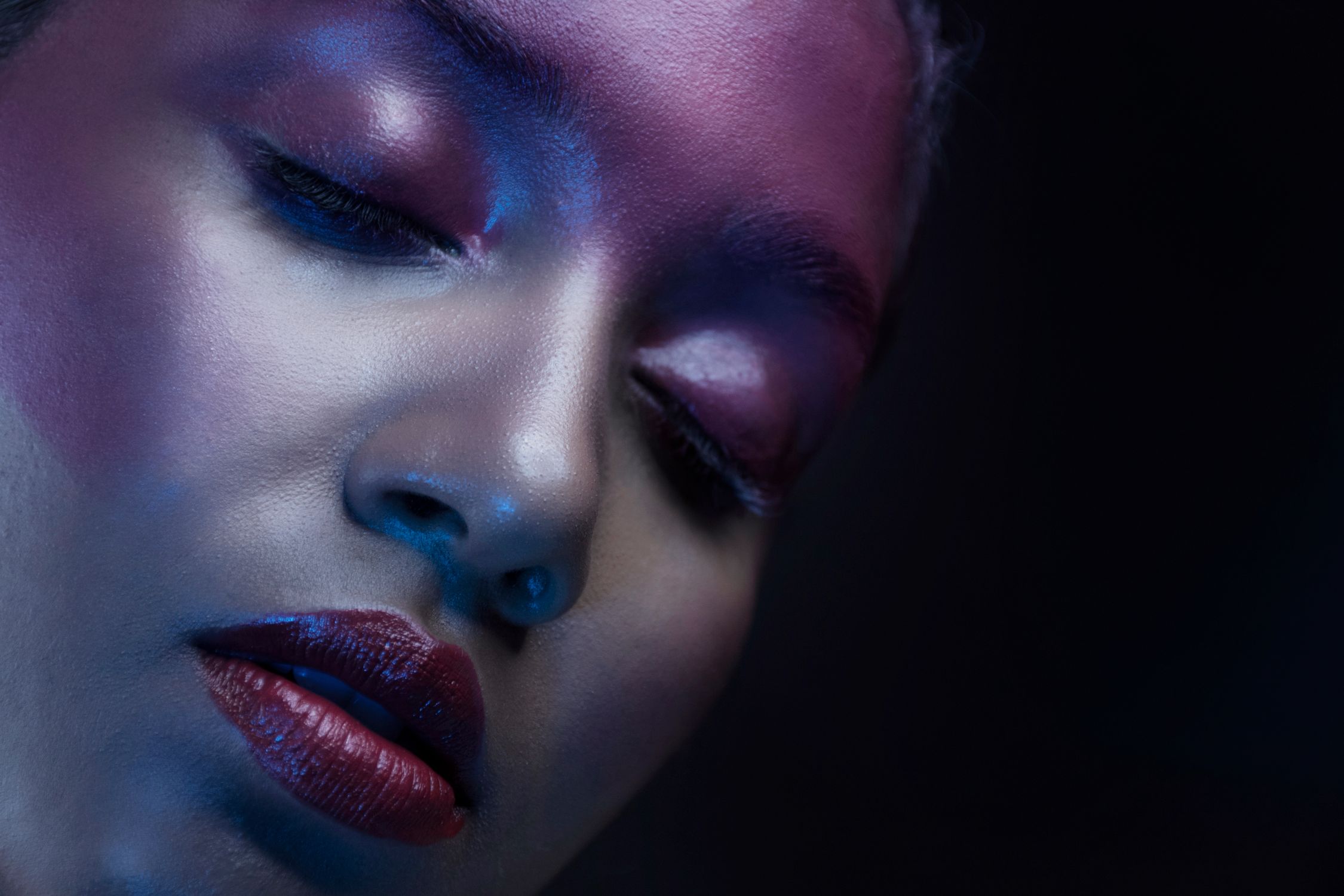 Face Witheye Woman Face with Eyes Closed · Free Stock Photo