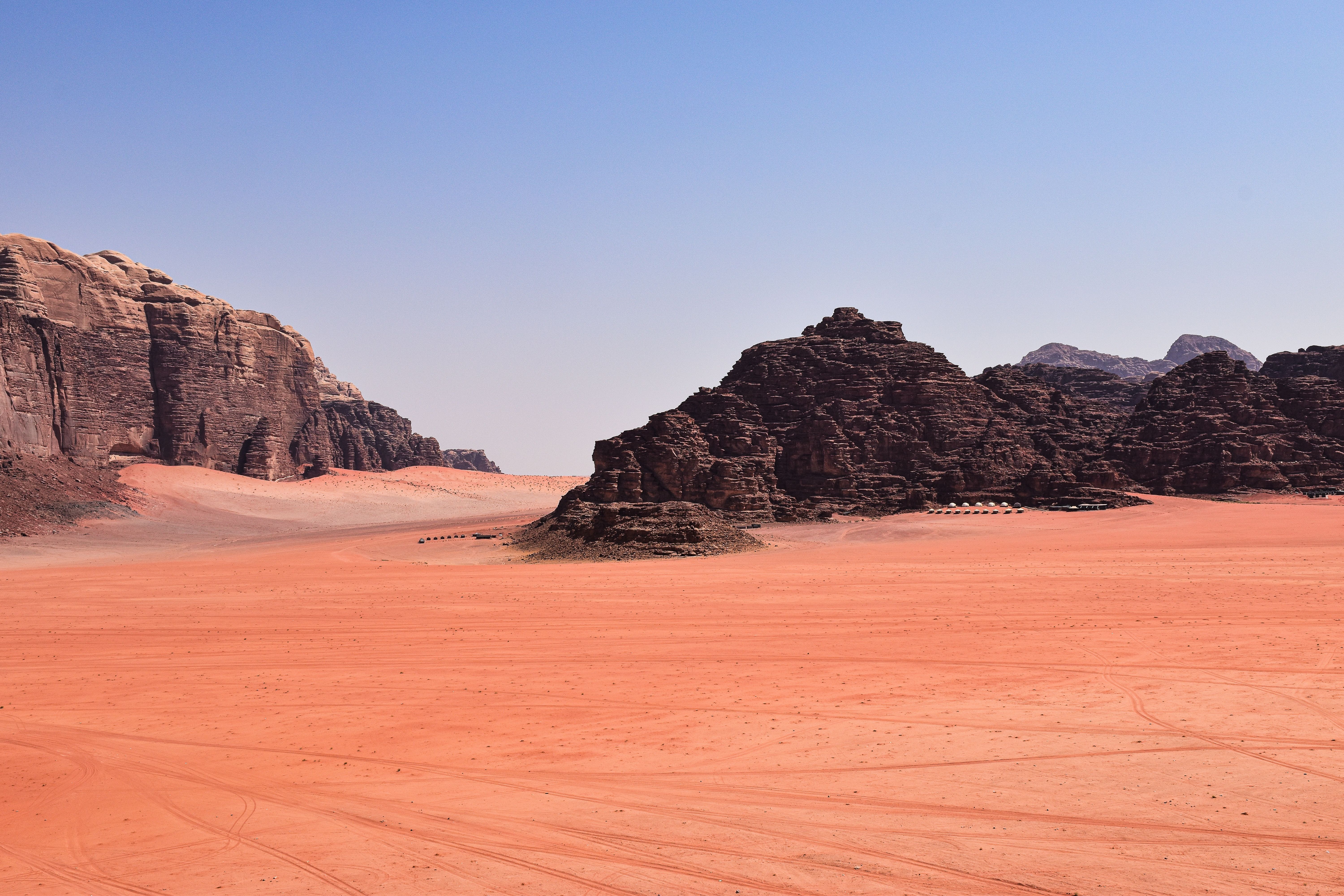 View of Rock Formations in Wadi Rum, Jordan · Free Stock Photo