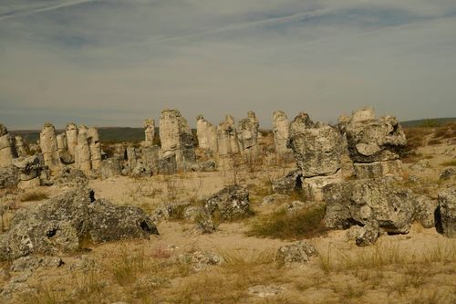 Free Explore the unique rock formations of Pobiti Kamani in Bulgaria's Varna Province. Stock Photo