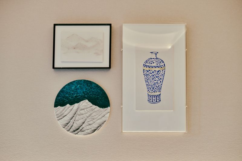 Gallery Wall with Curated, Cohesive Framing