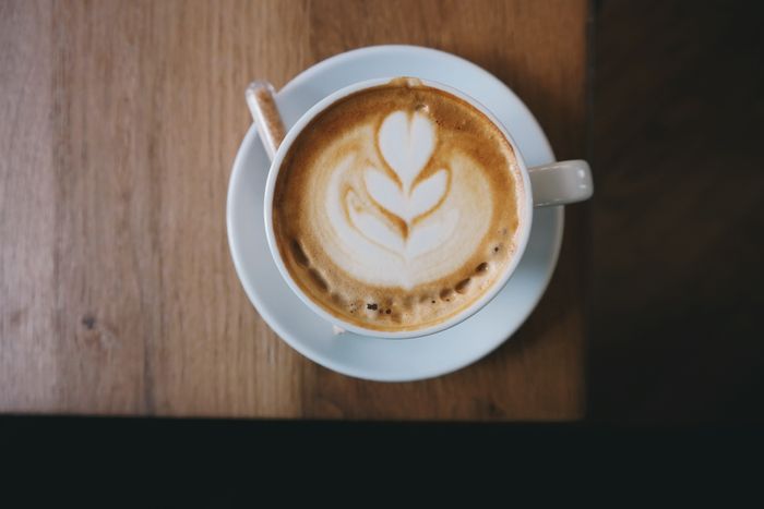 Cappuccino with latte art