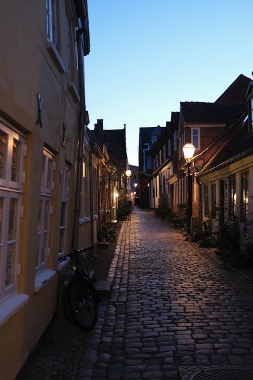 akşam, Danimarka, tarihi merkez içeren Ücretsiz stok fotoğraf