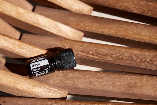 Birch Fragrance Essential Oil on Wood