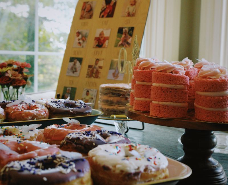 A variety of bakery treats displayed on a table