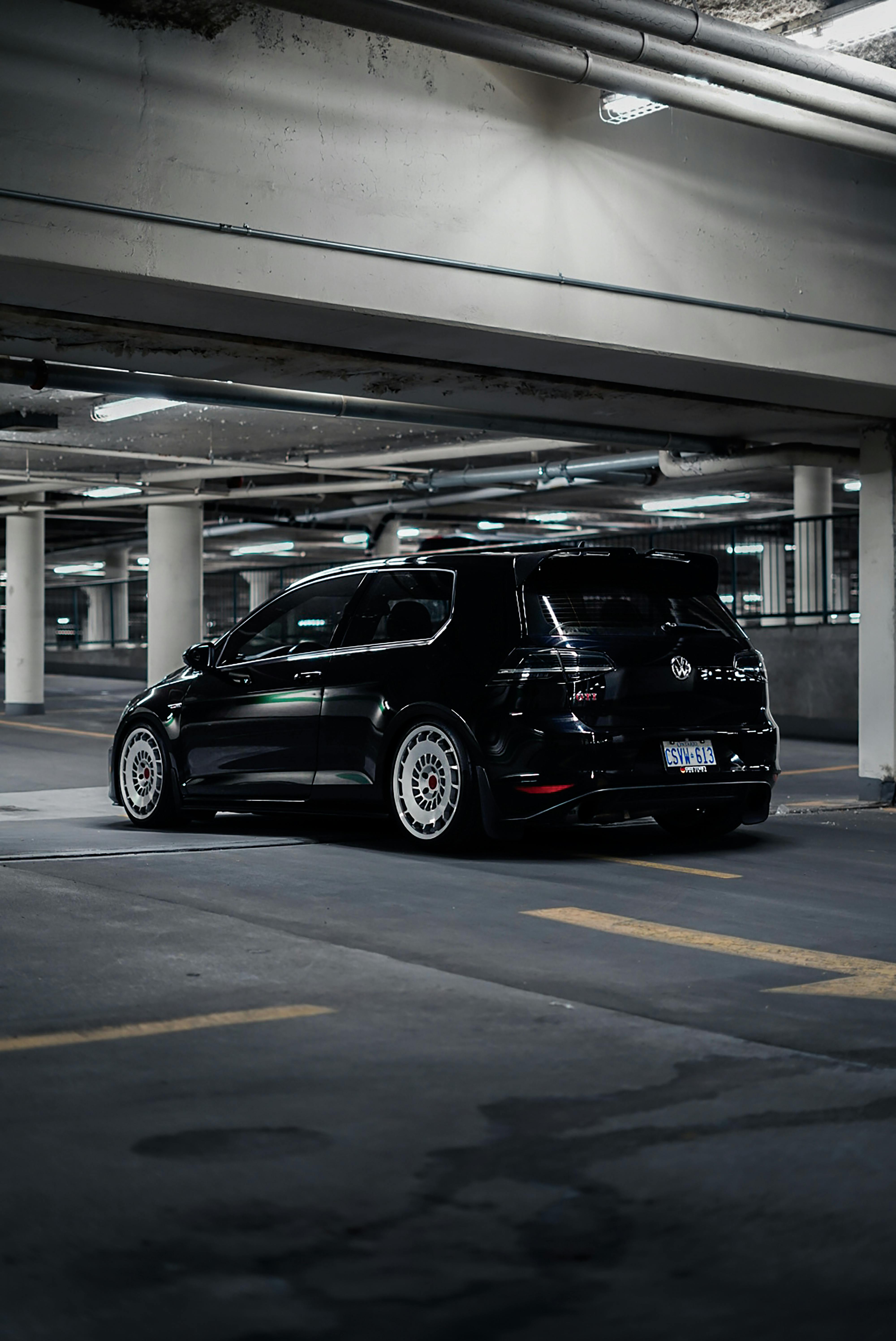 Black, Tuned Volkswagen Golf GTI · Free Stock Photo