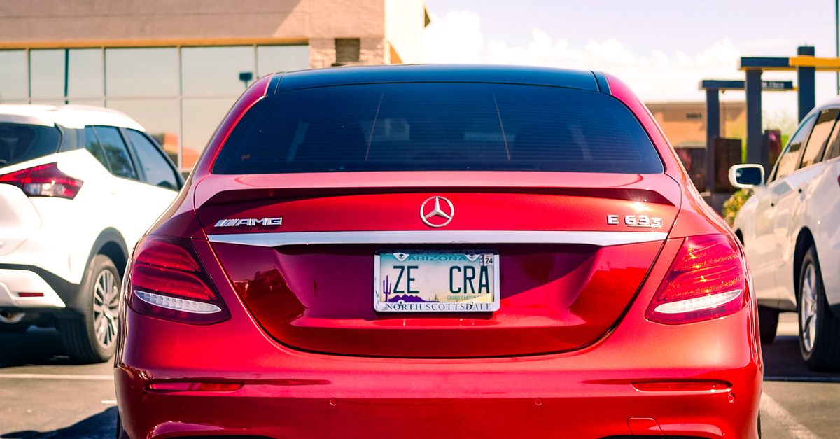 Benz Car Rear View Back View of a Modern Mercedes-AMG · Free Stock Photo