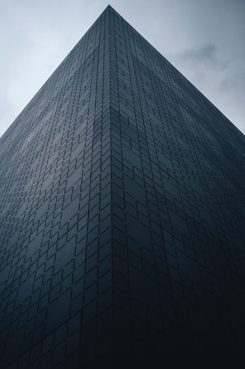 Building Rework Dark Modern dark building. · Free Stock Photo