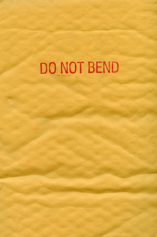 Do Not Bend Envelope Texture