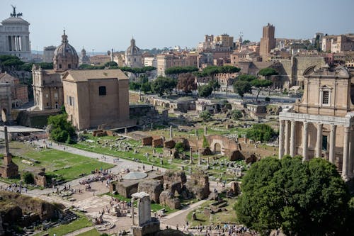 Gratis stockfoto met attractie, dronefoto, forum romanum