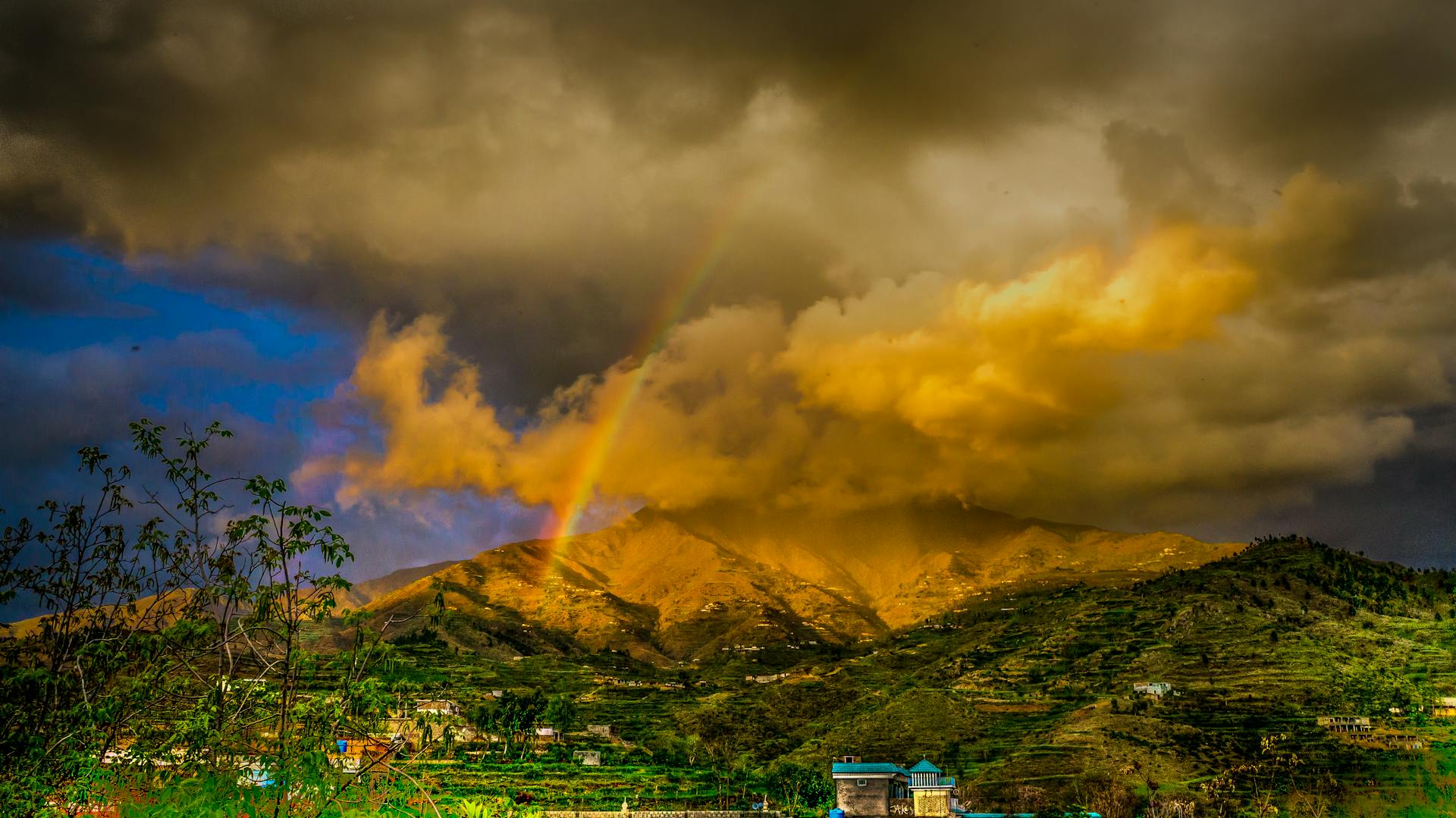 Rainbow on Top of the Mountain