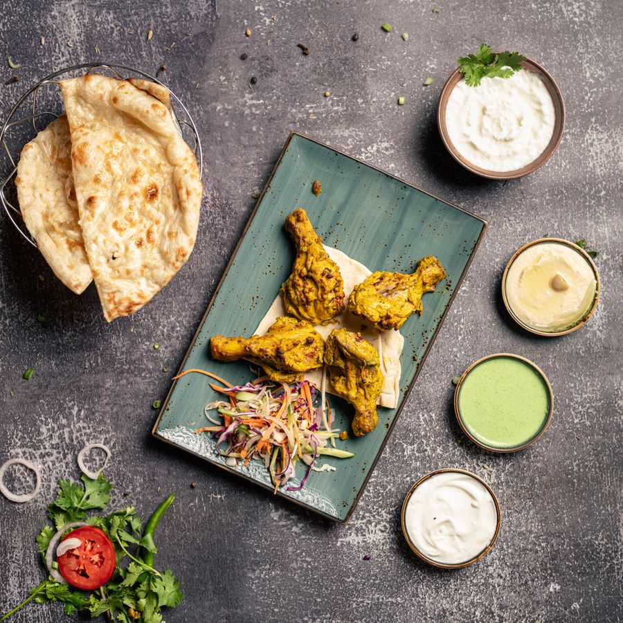 Indian chicken platter