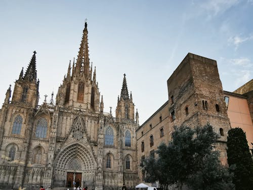 Towers of Cathedral of Barcelona